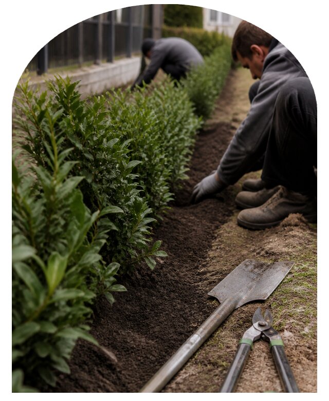 Устройство живой изгороди на участке под ключ в Шатуре